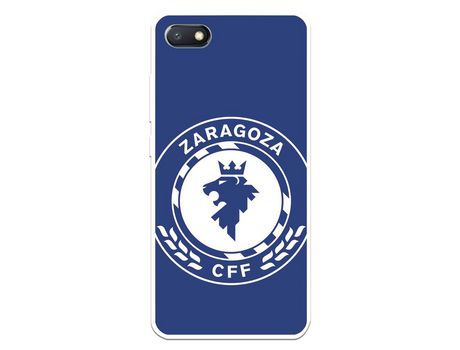 Funda para Xiaomi Redmi 6A del Zaragoza CF Femenino Escudo Grande Fondo Azul - Licencia Oficial Zaragoza CF Femenino