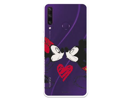 Funda para Huawei Y6p Oficial de Disney Mickey y Minnie Beso - Clássicos Disney