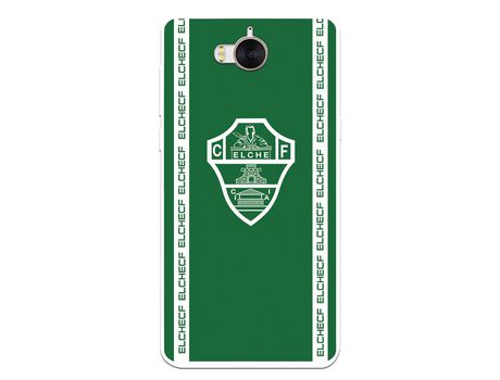 Funda para Huawei Y6 2017 del Elche CF Escudo Fondo Verde Escudo Fondo Verde - Licencia Oficial Elche CF