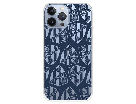 Funda para iPhone 13 Pro Max del Huesca Patron Escudos - Licencia Oficial SD Huesca