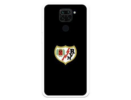 Funda para Xiaomi Redmi Note 9 del Rayo Vallecano Escudo Fondo Negro - Licencia Oficial Rayo Vallecano
