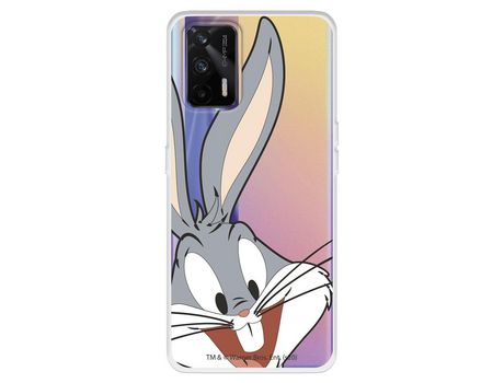 Funda para Realme GT Oficial de Warner Bros Bugs Bunny Silueta Transparente - Looney Tunes