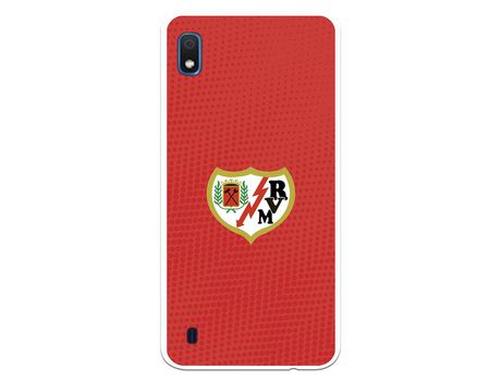 Funda para Samsung Galaxy A10 del Rayo Vallecano Escudo Fondo Rojo - Licencia Oficial Rayo Vallecano