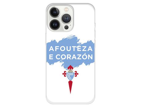 Funda para iPhone 13 Pro del Celta Afouteza E Corazon - Licencia Oficial RC Celta