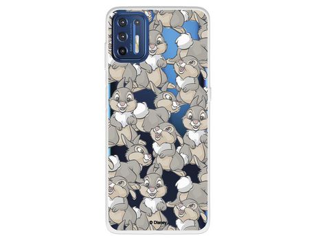 Funda para Motorola Moto G9 Plus Oficial de Disney Tambor Patrones - Bambi