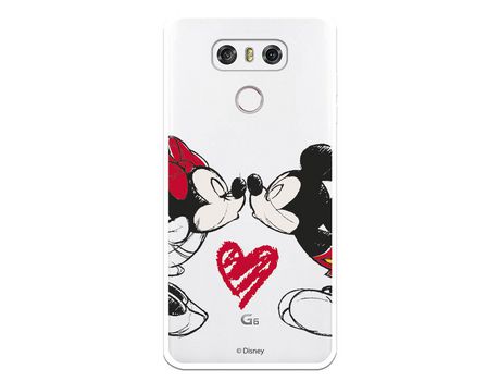 Funda para LG G6 Oficial de Disney Mickey y Minnie Beso - Clássicos Disney