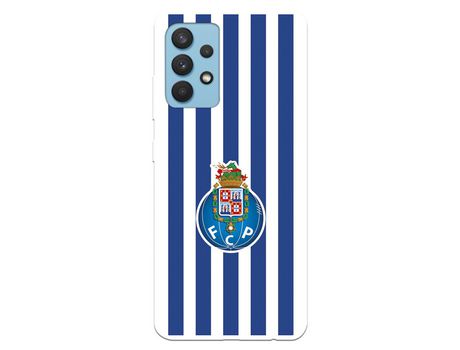 Funda para Samsung Galaxy A32 4G del Futebol Club Oporto Escudo Rayas - Licencia Oficial Futebol Club Oporto