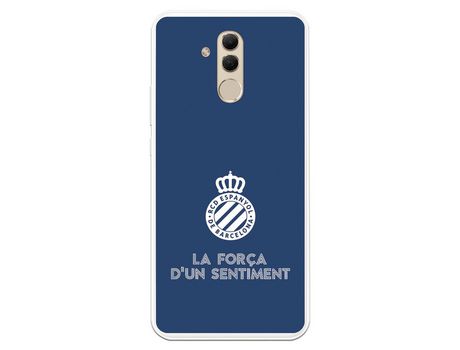 Funda para Huawei Mate 20 Lite del RCD Espanyol Escudo Fondo Azul Escudo Fondo Azul - Licencia Oficial RCD Espanyol
