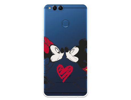 Funda para Huawei Honor 7X Oficial de Disney Mickey y Minnie Beso - Clássicos Disney