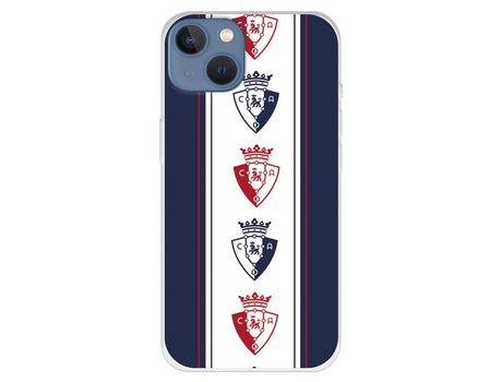 Funda para iPhone 13 del Osasuna Escudos Patron Vertical Azul - Licencia Oficial CA Osasuna
