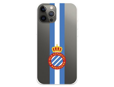 Funda para iPhone 12 Pro Max del RCD Espanyol Escudo Albiceleste Escudo Albiceleste - Licencia Oficial RCD Espanyol