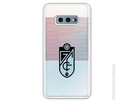 Funda Oficial Granada Lineas Blancas y Rojas Transparente SS18 para Samsung Galaxy S10e