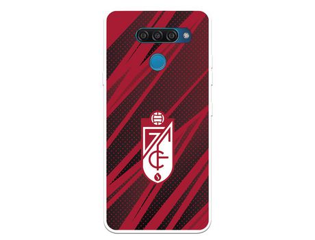 Funda para LG Q60 del Granada CF Escudo -Rojas y Negras Escudo -Rojas y Negras - Licencia Oficial Granada CF