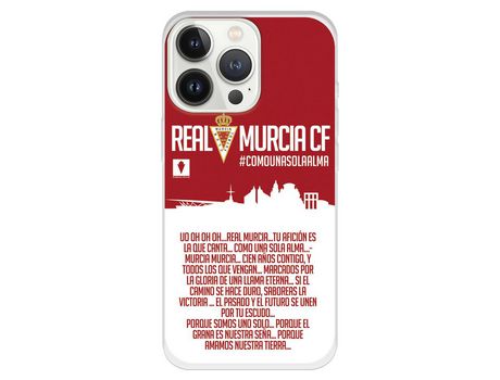 Funda para iPhone 13 Pro del Real Murcia Tu Afición es la que Canta - Licencia Oficial Real Murcia