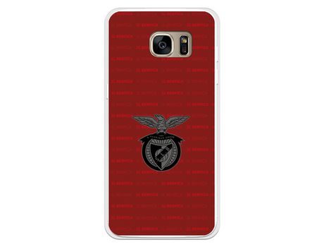 Funda para Samsung Galaxy S7 Edge del Escudo Fondo Granate - Licencia Oficial Benfica