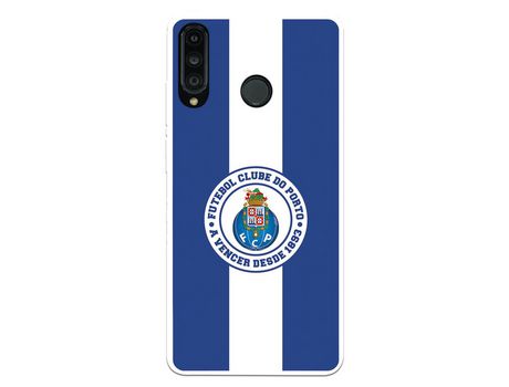 Funda para Huawei P30 Lite del Futebol Club Oporto Escudo Rayas Azul y blanco - Licencia Oficial Futebol Club Oporto