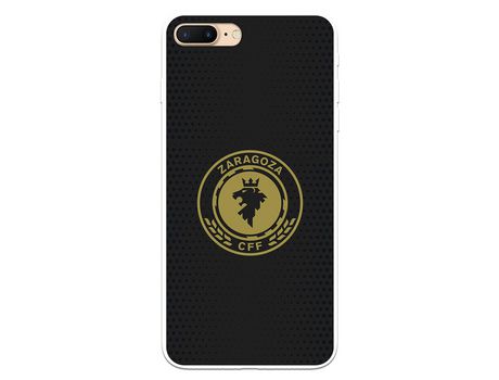 Funda para iPhone 7 Plus del Zaragoza CF Femenino Escudo Fondo Negro - Licencia Oficial Zaragoza CF Femenino
