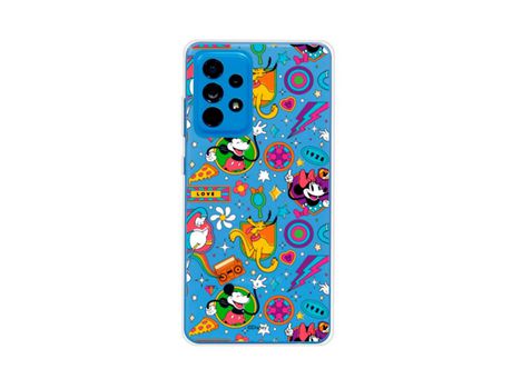 Funda para Samsung Galaxy A52 5G Oficial de Disney Mickey y Minnie Patron Retro Premium - Clássicos Disney