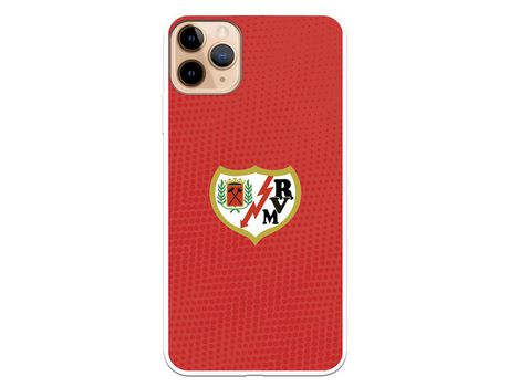 Funda para iPhone 11 Pro Max del Rayo Vallecano Escudo Fondo Rojo - Licencia Oficial Rayo Vallecano