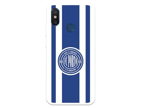 Funda para Xiaomi Mi 8 del Futebol Club Oporto Escudo Escudo y Rayas - Licencia Oficial Futebol Club Oporto