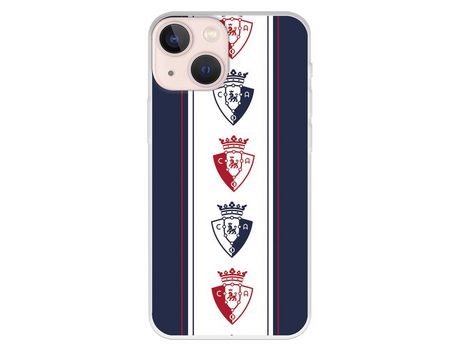 Funda para iPhone 13 Mini del Osasuna Escudos Patron Vertical Azul - Licencia Oficial CA Osasuna