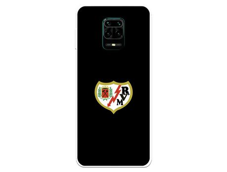 Funda para Xiaomi Redmi Note 9S del Rayo Vallecano Escudo Fondo Negro - Licencia Oficial Rayo Vallecano