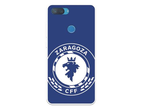 Funda para Xiaomi Mi 8 Lite del Zaragoza CF Femenino Escudo Grande Fondo Azul - Licencia Oficial Zaragoza CF Femenino
