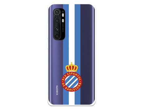 Funda para Xiaomi Mi Note 10 Lite del RCD Espanyol Escudo Albiceleste Escudo Albiceleste - Licencia Oficial RCD Espanyol