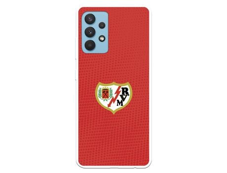 Funda para Samsung Galaxy A32 4G del Rayo Vallecano Escudo Fondo Rojo - Licencia Oficial Rayo Vallecano