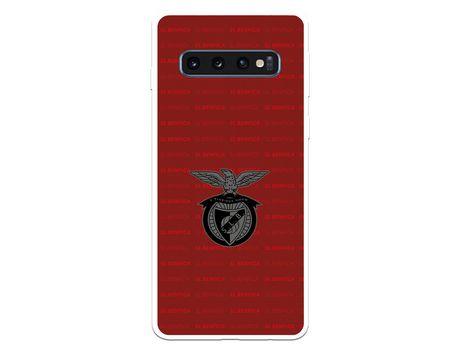 Funda para Samsung Galaxy S10 Plus del Escudo Fondo Granate - Licencia Oficial Benfica