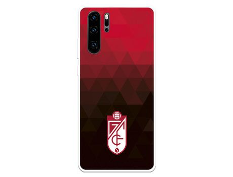 Funda para Huawei P30 Pro del Granada CF Escudo - Fondo Rojo y Negro Escudo - Fondo Rojo y Negro - Licencia Oficial Granada CF