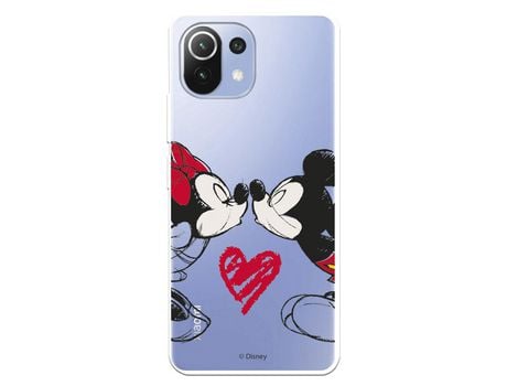 Funda para Xiaomi Mi 11 Lite Oficial de Disney Mickey y Minnie Beso - Clássicos Disney