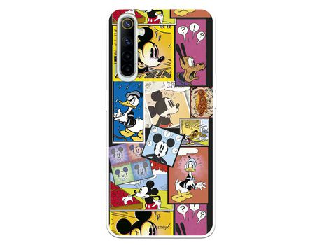 Funda para Realme 6 Oficial de Disney Mickey Comic - Clássicos Disney