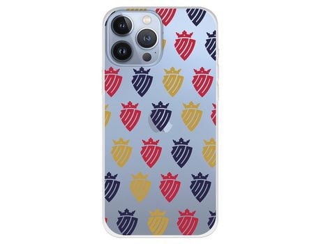 Funda para iPhone 13 Pro Max del Osasuna Patron Escudos Colores - Licencia Oficial CA Osasuna