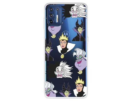 Funda para Motorola Moto G9 Plus Oficial de Disney Patrón Villanas