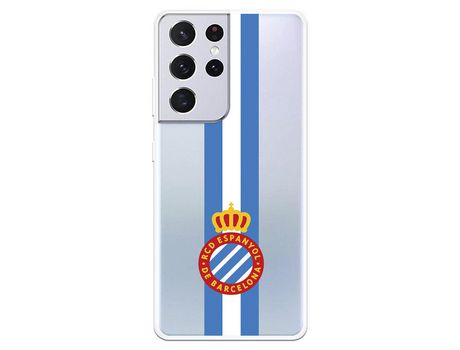 Funda para Samsung Galaxy S21 Ultra del RCD Espanyol Escudo Albiceleste Escudo Albiceleste - Licencia Oficial RCD Espanyol