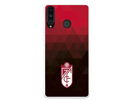 Funda para Huawei P30 Lite del Granada CF Escudo - Fondo Rojo y Negro Escudo - Fondo Rojo y Negro - Licencia Oficial Granada CF