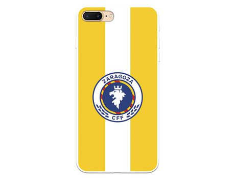 Funda para iPhone 7 Plus del Zaragoza CF Femenino Escudo Fondo Amarillo - Licencia Oficial Zaragoza CF Femenino
