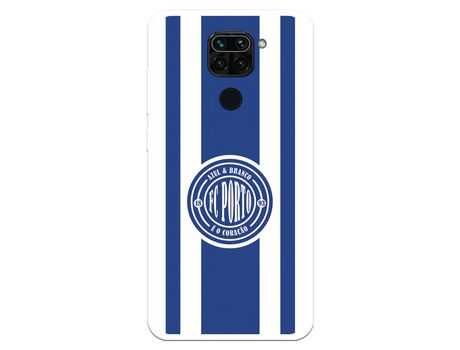 Funda para Xiaomi Redmi Note 9 del Futebol Club Oporto Escudo Escudo y Rayas - Licencia Oficial Futebol Club Oporto