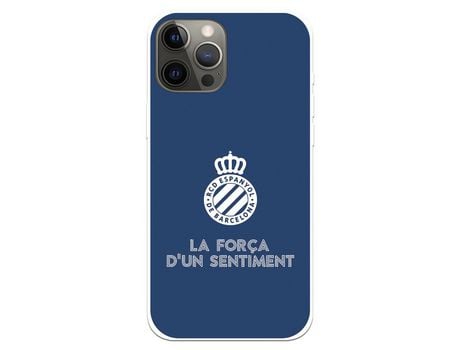 Funda para iPhone 12 Pro Max del RCD Espanyol Escudo Fondo Azul Escudo Fondo Azul - Licencia Oficial RCD Espanyol
