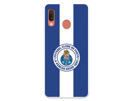 Funda para Samsung Galaxy A20e del Futebol Club Oporto Escudo Rayas Azul y blanco - Licencia Oficial Futebol Club Oporto