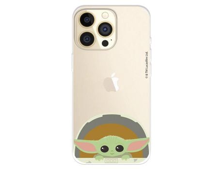 Funda para iPhone 14 Pro Oficial de Star Wars Baby Yoda Sonrisas - The Mandalorian