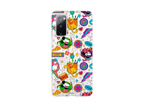 Funda para Samsung Galaxy S20 FE Oficial de Disney Mickey y Minnie Patron Retro Premium - Clássicos Disney