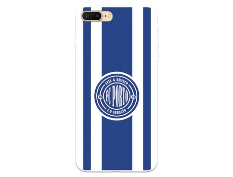 Funda para iPhone 7 Plus del Futebol Club Oporto Escudo Escudo y Rayas - Licencia Oficial Futebol Club Oporto