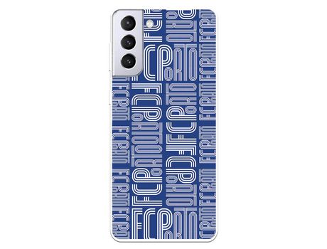 Funda para Samsung Galaxy S21 Plus del Futebol Club Oporto Nombre Fondo Azul - Licencia Oficial Futebol Club Oporto