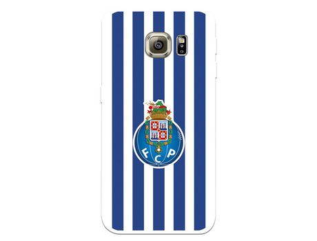 Funda para Samsung Galaxy S6 Edge Plus del Futebol Club Oporto Escudo Rayas - Licencia Oficial Futebol Club Oporto