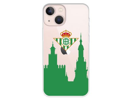 Funda para iPhone 13 Mini del Betis Escudo Betis Ciudad - Licencia Oficial Real Betis Balompié