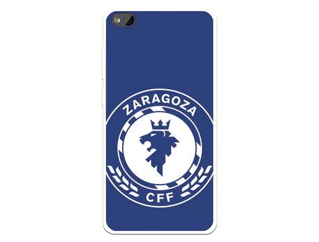 Funda para Xiaomi Redmi 4A del Zaragoza CF Femenino Escudo Grande Fondo Azul - Licencia Oficial Zaragoza CF Femenino