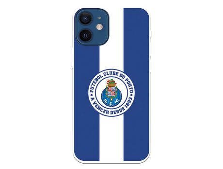 Funda para iPhone 12 Mini del Futebol Club Oporto Escudo Rayas Azul y blanco - Licencia Oficial Futebol Club Oporto