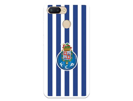 Funda para Xiaomi Redmi 6 del Futebol Club Oporto Escudo Rayas - Licencia Oficial Futebol Club Oporto